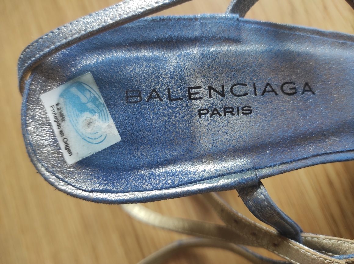 Sandálias azuis Balenciaga