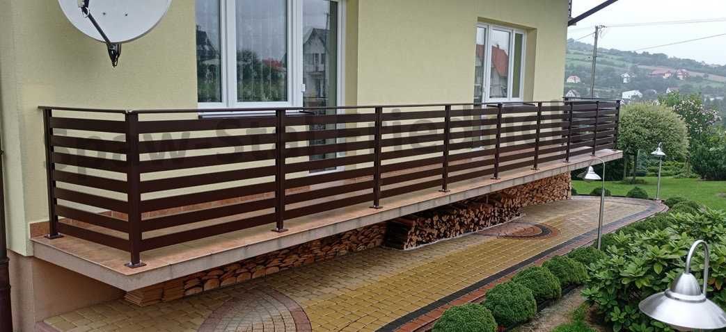 Balustrady,bramy,schody,zadaszenia-stal nierdzewna,czarna i aluminium