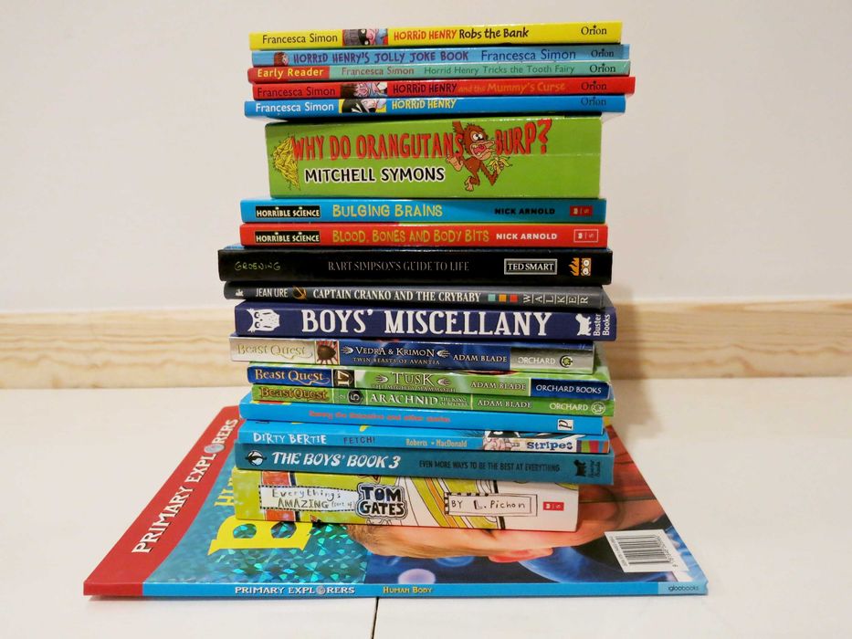 19 książek po angielsku dla chłopca dziecka nastolatka english books