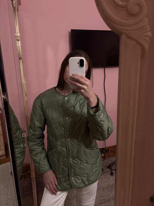 Куртка,жіноча куртка,куртка хакі,осіння куртка,коротка,стьобана куртка