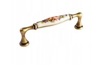 Uchwyt do mebli porcelanowy beżowy 96 mm