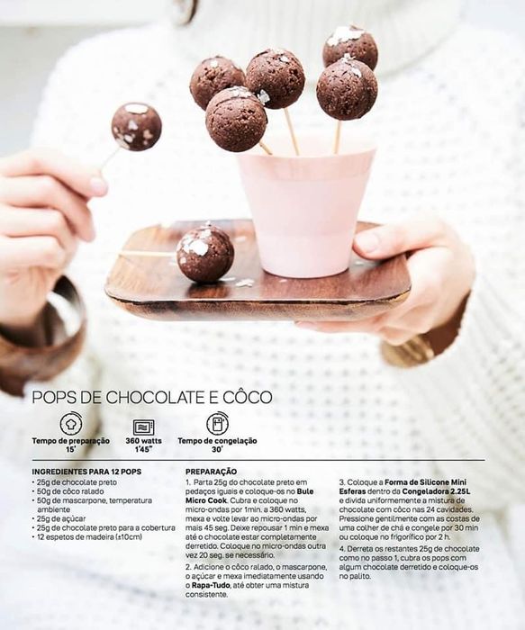 Forma Silicone mini esferas tupperware