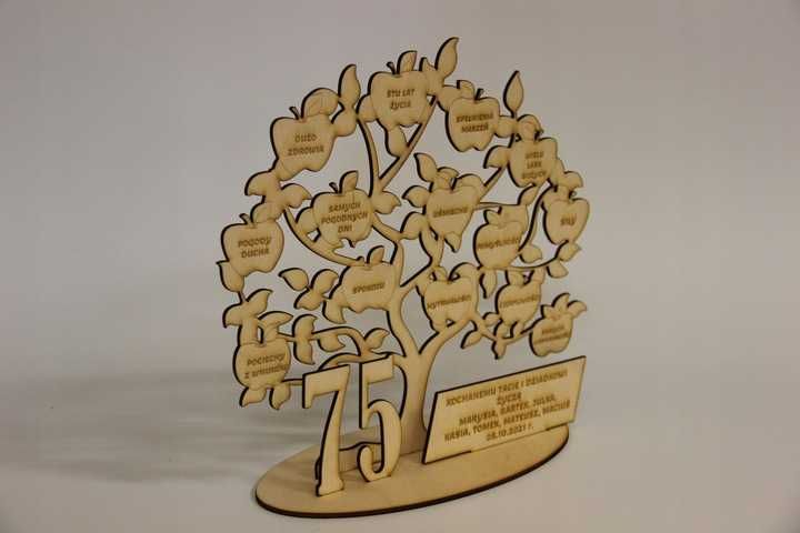 Drzewko okolicznościowe  z grawerem/ suwenir rocznicowy