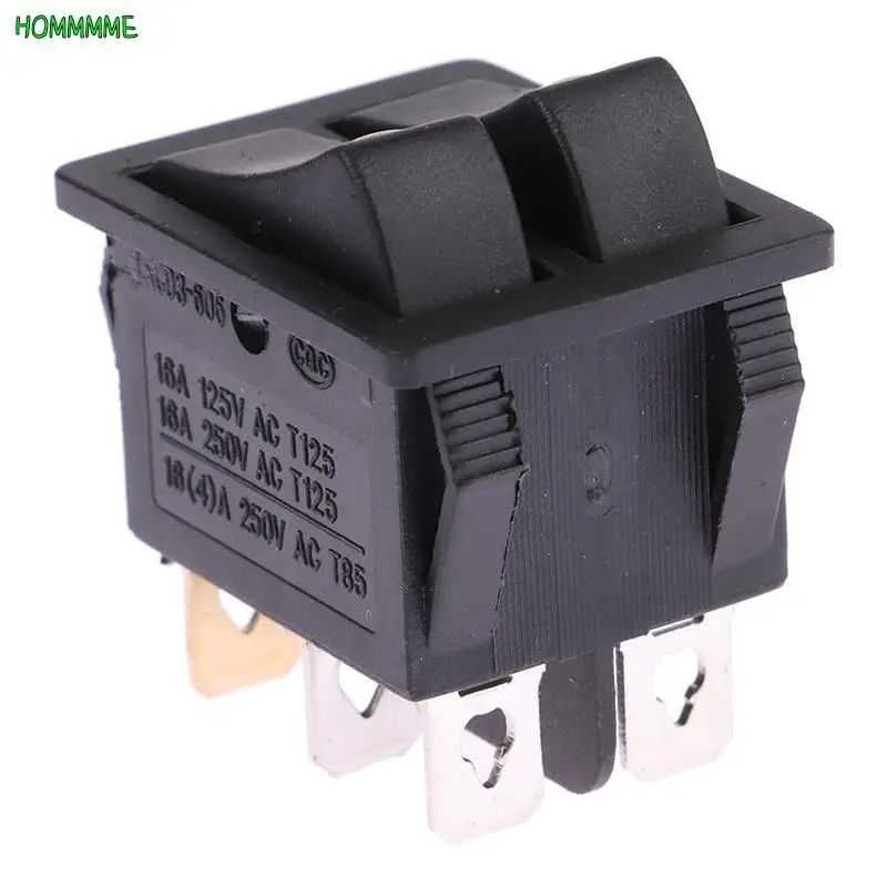 6-контактный KCD3-606 двойной переключатель с подсветкой кнопка