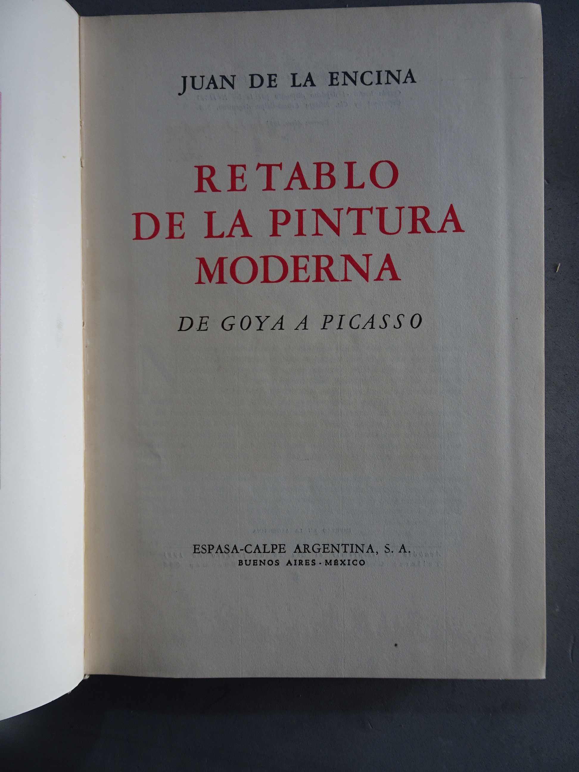Livro - Retablo de la Pintura Moderna de Goya a Picasso - 1953