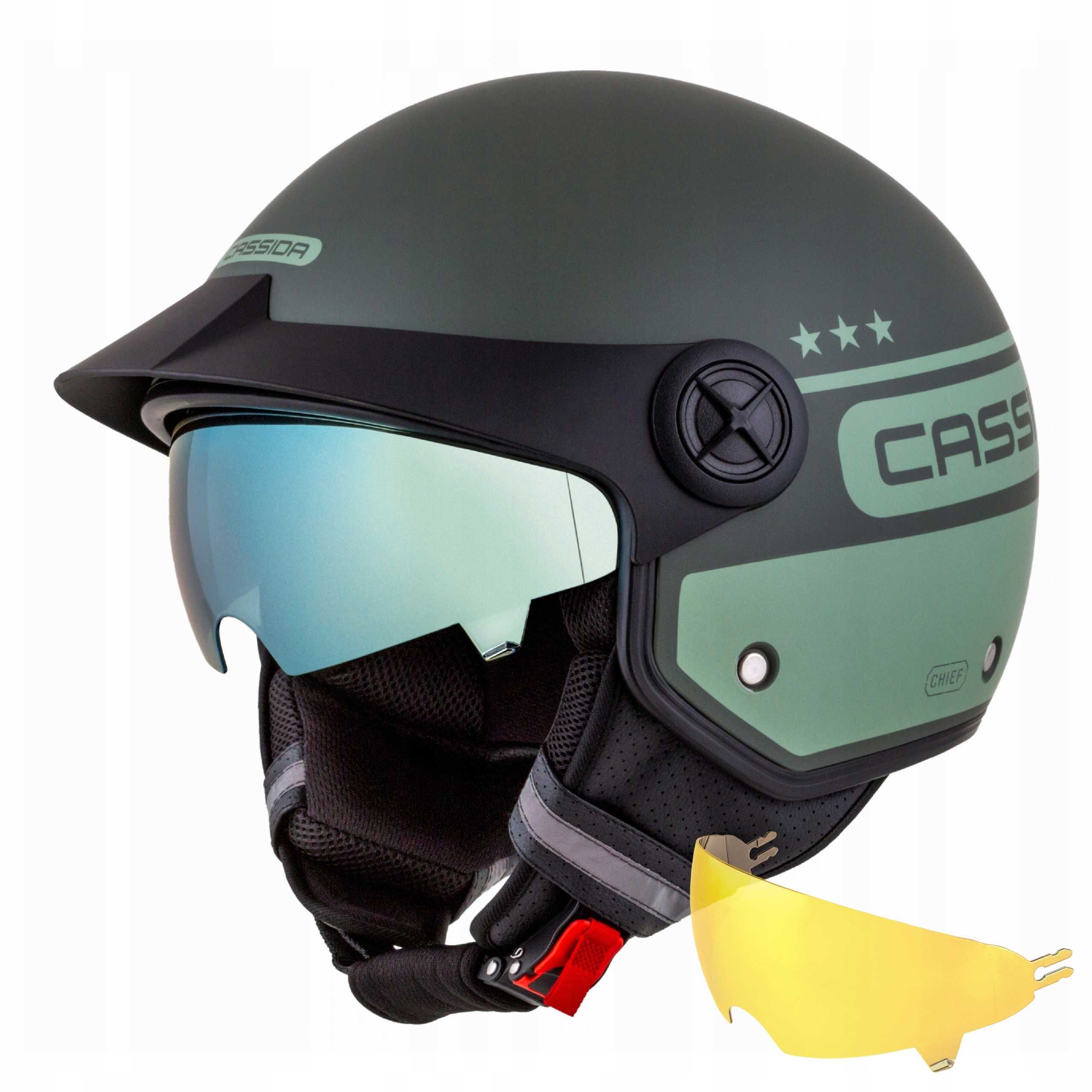 Cassida Kask Motocyklowy Handy Chief + 2 BLENDA