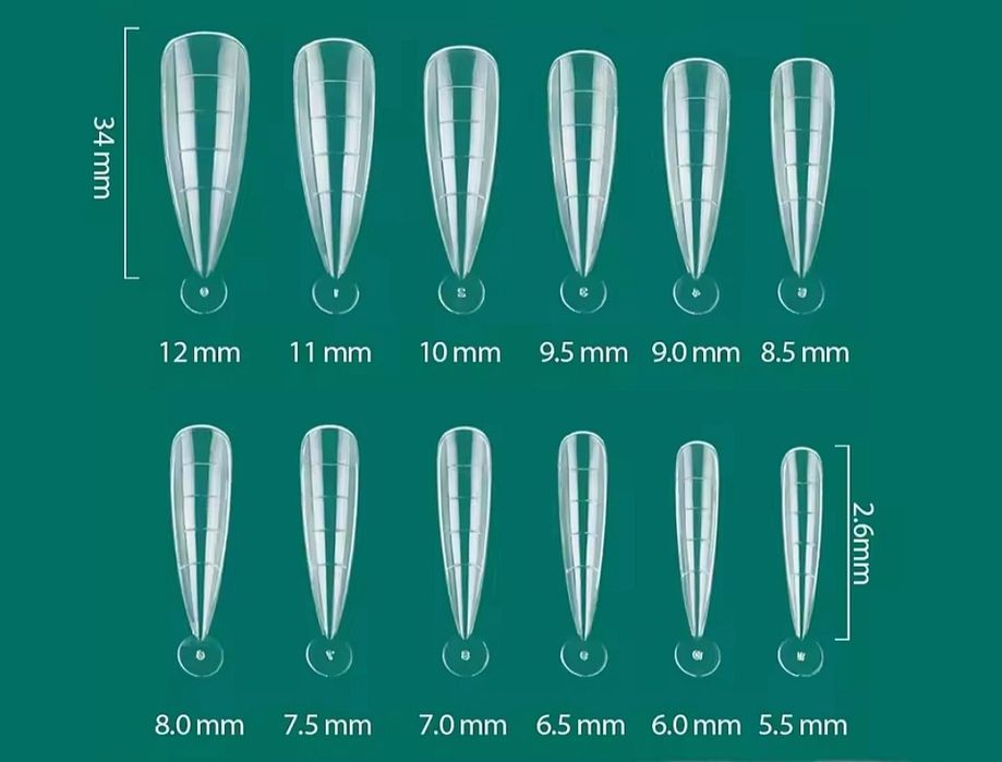 Profesjonalny zestaw Nailpop dual forms do przedłużania paznokci