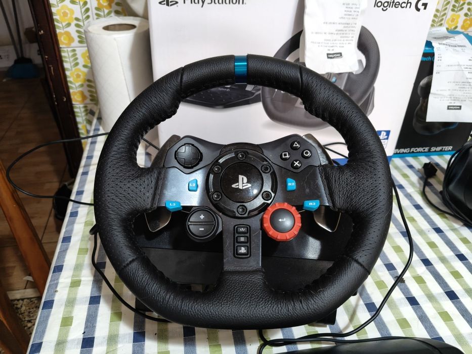 Logitech g 29 conjunto completo e 2 anos de seguro aceito troca  ps5