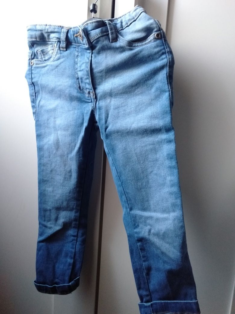 Jeansy spodnie 98/104