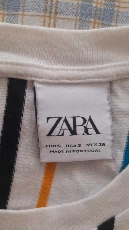Camisolas manga curta uma branca e outra às ricas da Zara