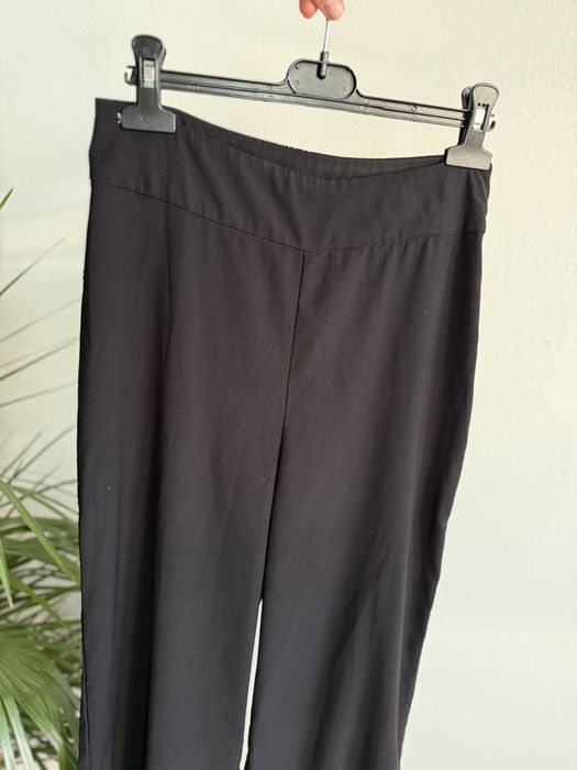 Eleganckie lejące z wysokim stanem spodnie czarne szerokie Lindex 36