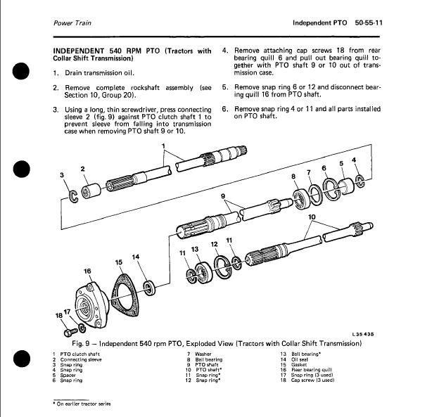 instrukcja napraw, serwisowa John Deere 1640, 2040, 2140