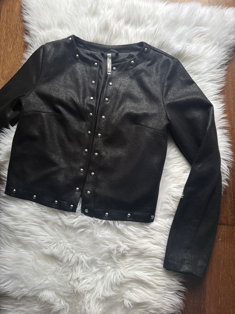 Marynarka bluza elegancka czarna Coccodrillo 158