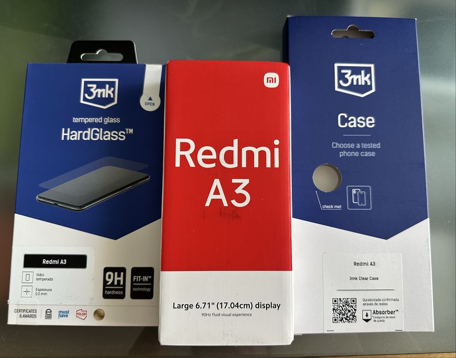 Redmi A3 128GB Midnight Black NOVO, Selado + OFERTA pelicula e capa