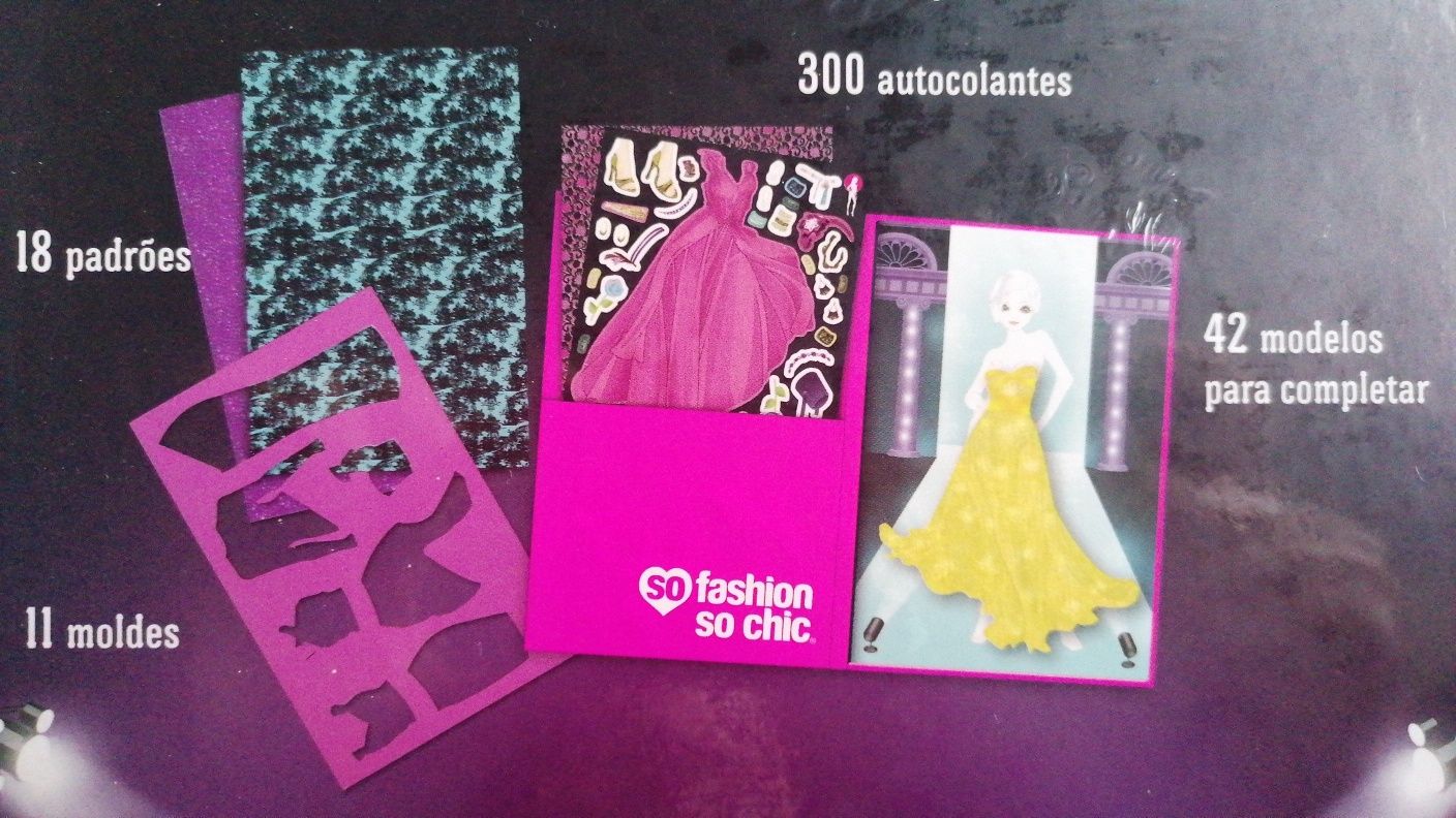 2 Livros Ludodidáticos So Fashion So Chic, novos e selados