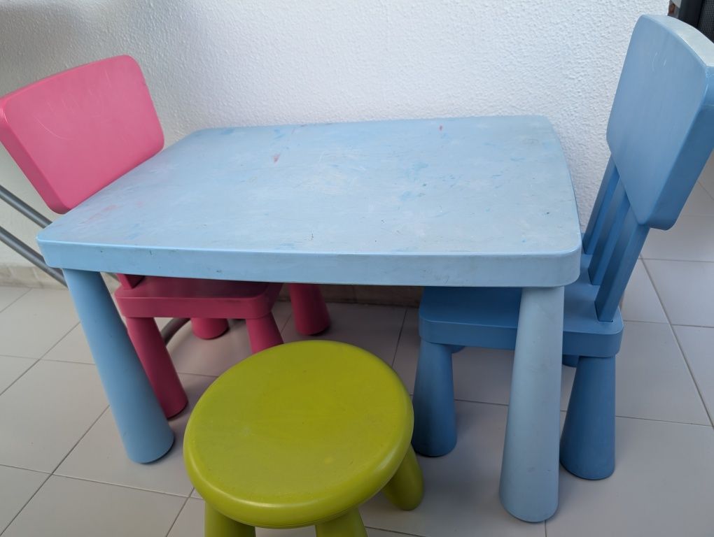 Mesa e cadeiras criança Ikea