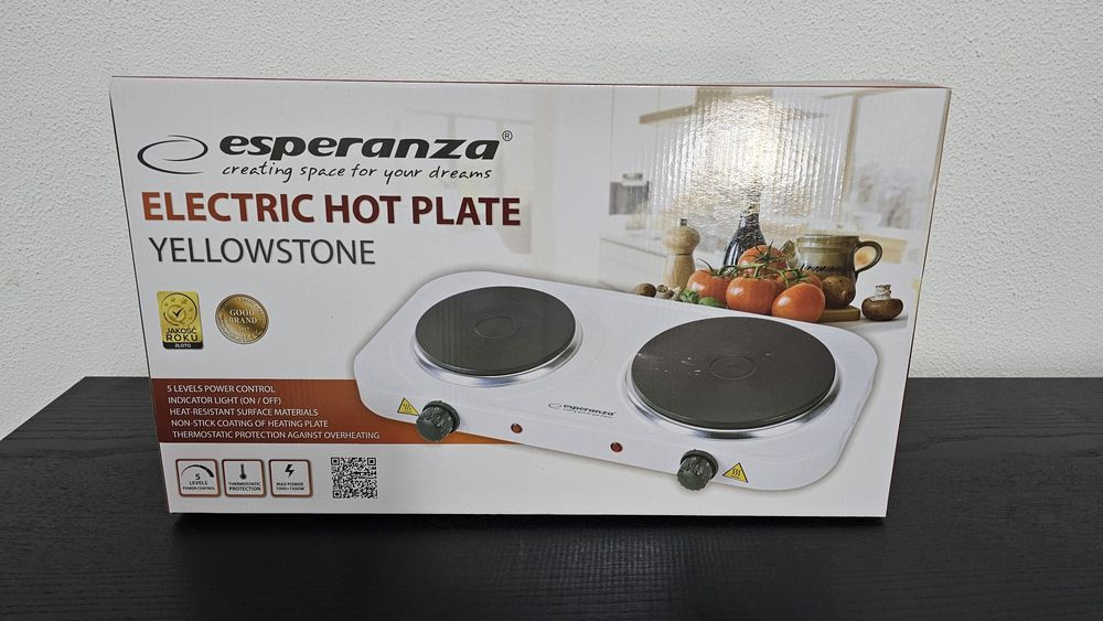 Fogão eléctrico portatil de 2 placas novo
