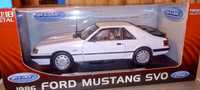 Model Welly 1986 Ford Mustang SVO skala 1:18