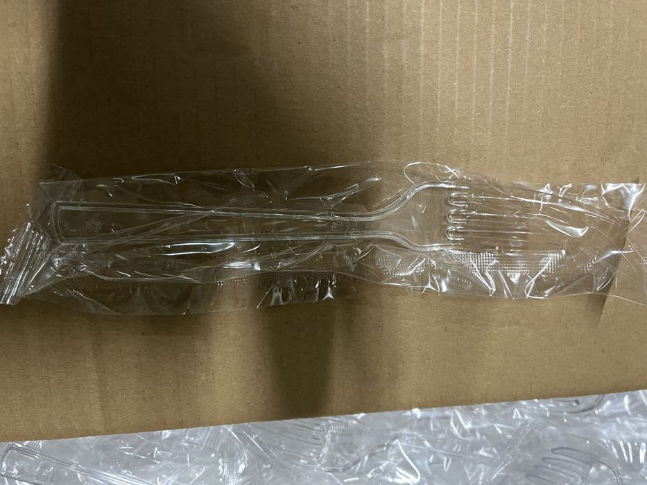 Garfos de plástico conjunto de 100 unidades