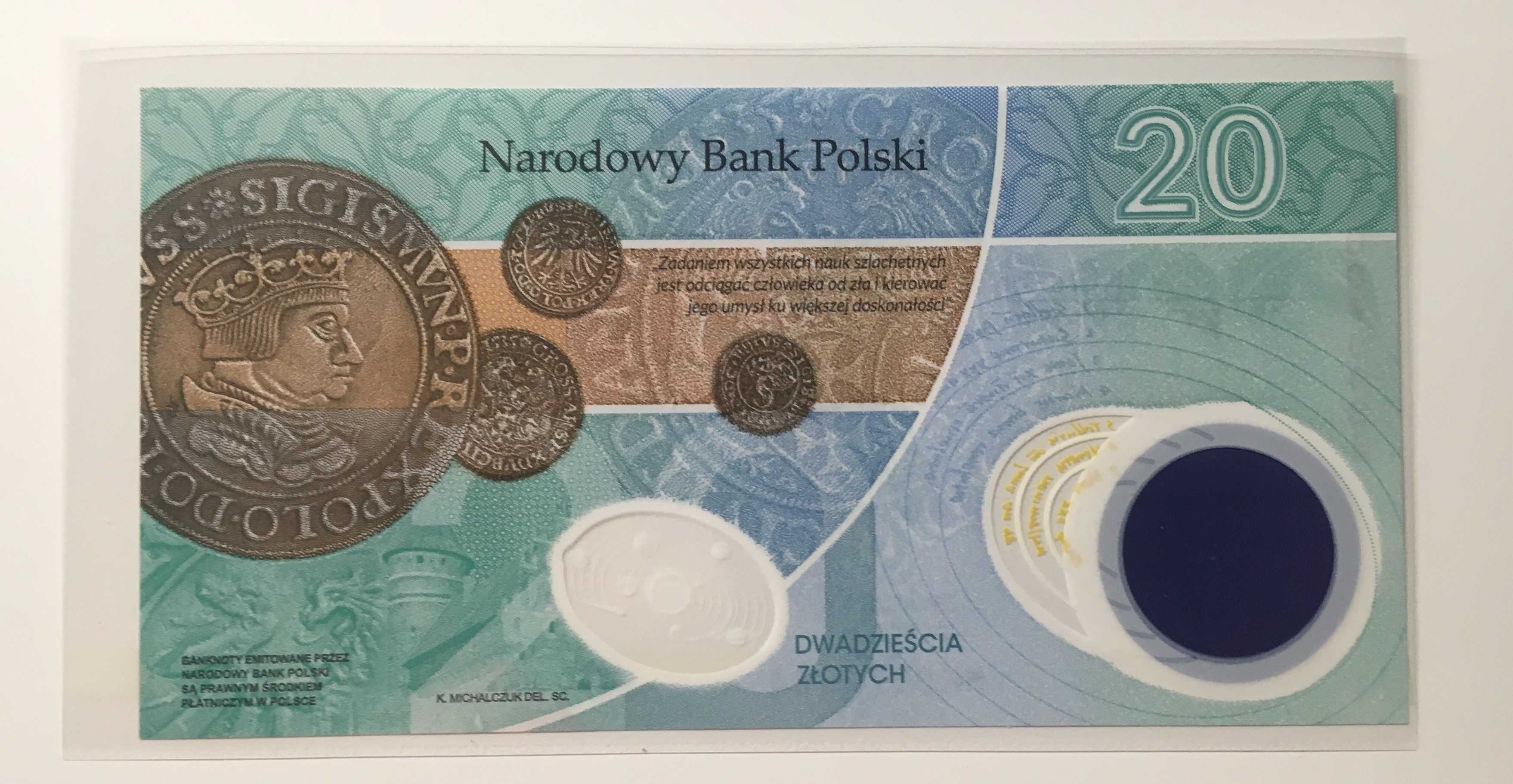 Zestaw 3 banknoty kolekcjonerskie 20 złotych - Mikołaj Kopernik