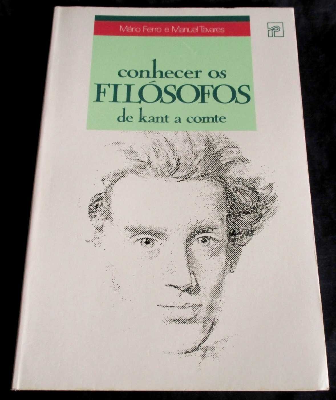 Livro Conhecer os Filósofos de Kant a Comte Mário Ferro