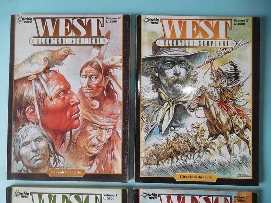 SERPIERI - "WEST" Coleção completa 4 volumes Ed. Macchia Nera (1996)