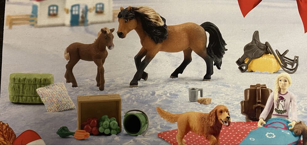 schleich 98982 HORSE CLUB zestaw z figurkami 24 szt