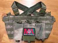 Kamizelka taktyczna chest-rig w kamuflażu attacks-fg używana