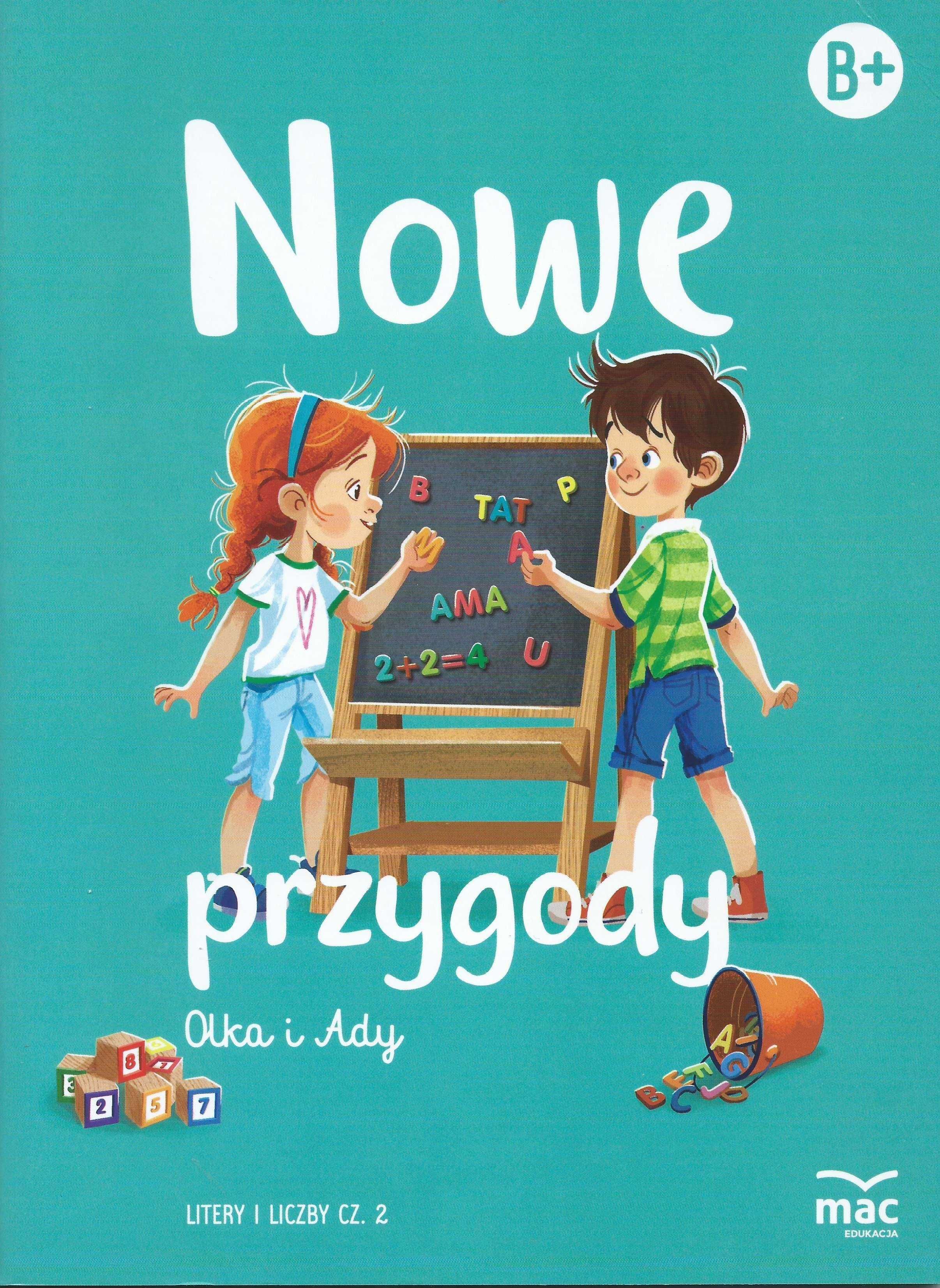 Nowe przygody Olka i Ady. Litery i liczby. Część 1 i 2.
