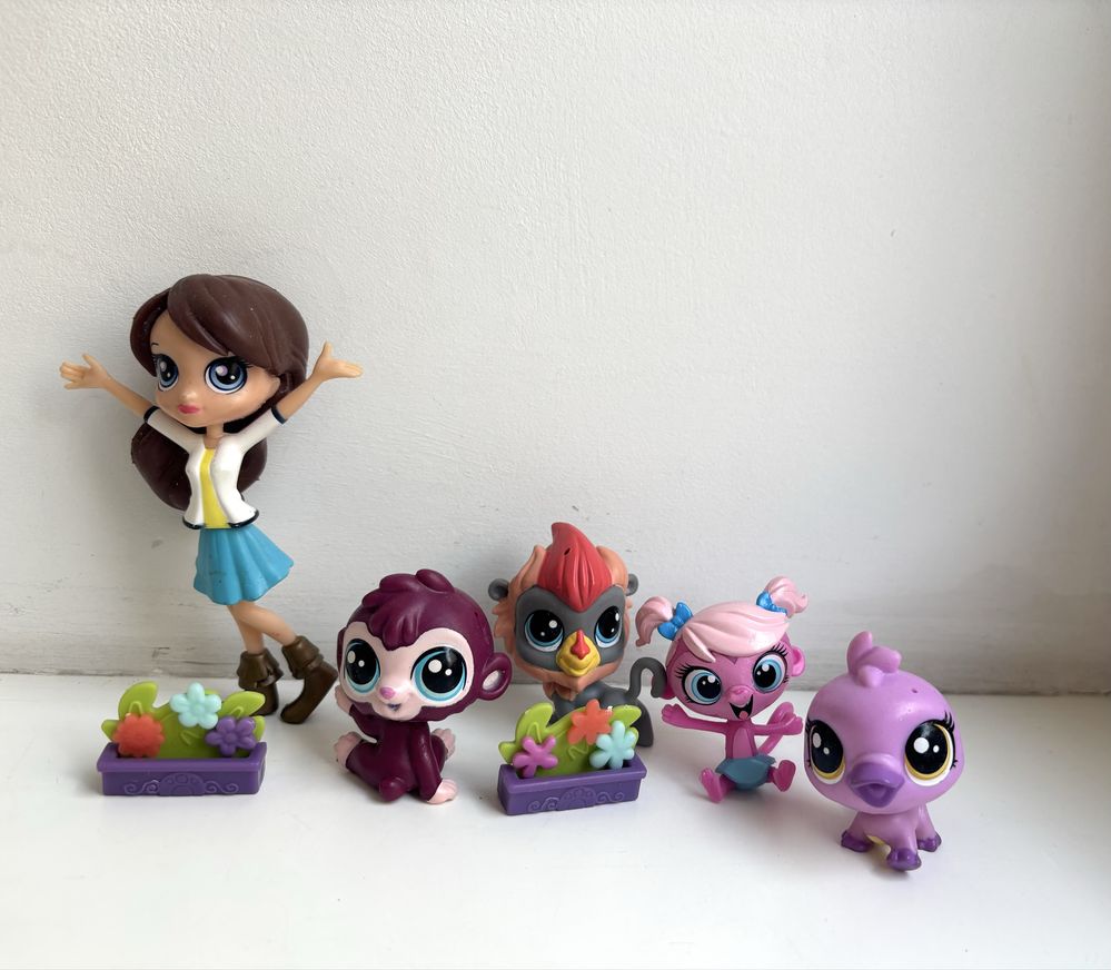 Lps Littlest Pet shop zwierzątka zestaw hasbro małpka dziobak vintage