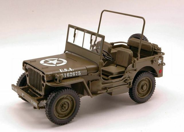 Miniatura 1:18- JEEP WILLYS 1/4 TON US Army truck WELLY