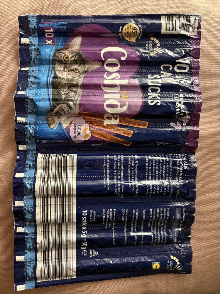 Smaczki paszteciki dla kota Lidl Coshida