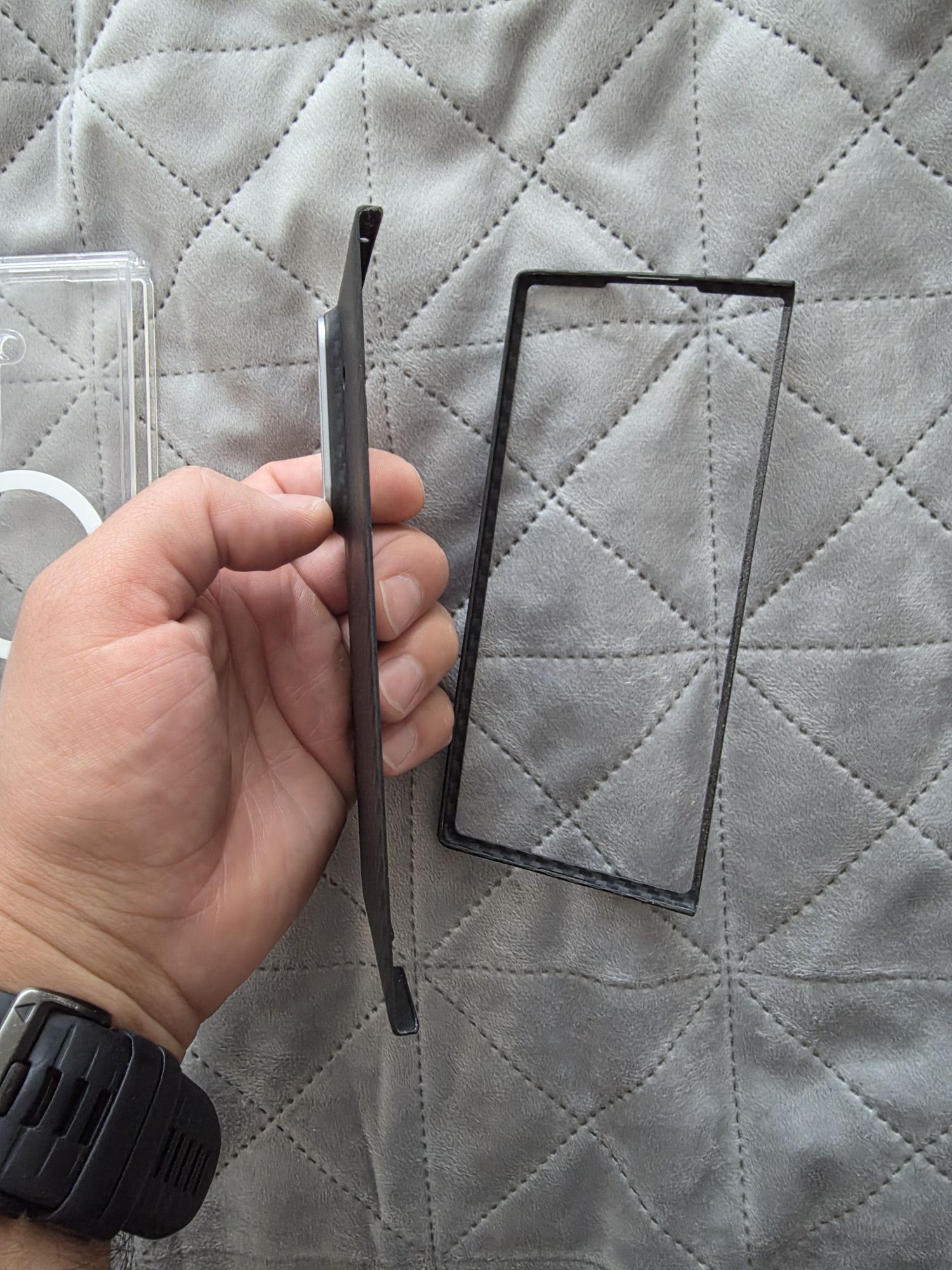 Чехол Samsung Z fold 7 Carbon і TPU + MagSafe