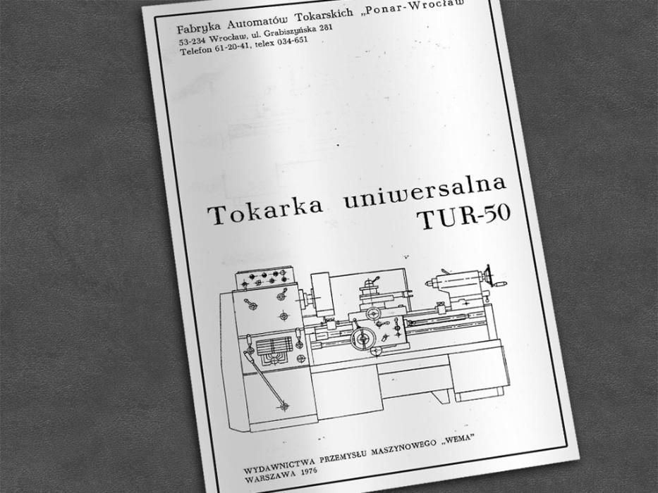 Tokarka TUR 50 i TUR 50s - DTR