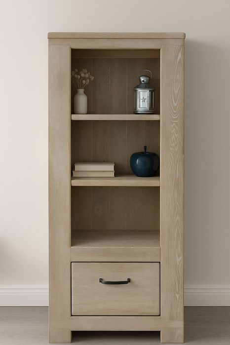 Biblioteczka dębowa, regał na książki. Dąb bielony. Henders & Hazel