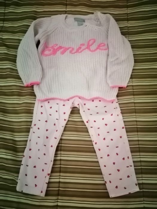 Roupas rosa, jardineiras e Disney para crianças de 18/24 meses