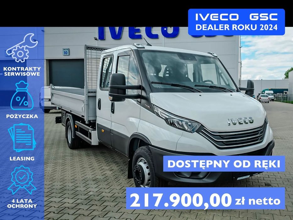 Iveco Daily 70C18H DOKA, Wywrot 3-stronny!  Wywrot 3-stronny, 3,5 tony na haku! Full LED