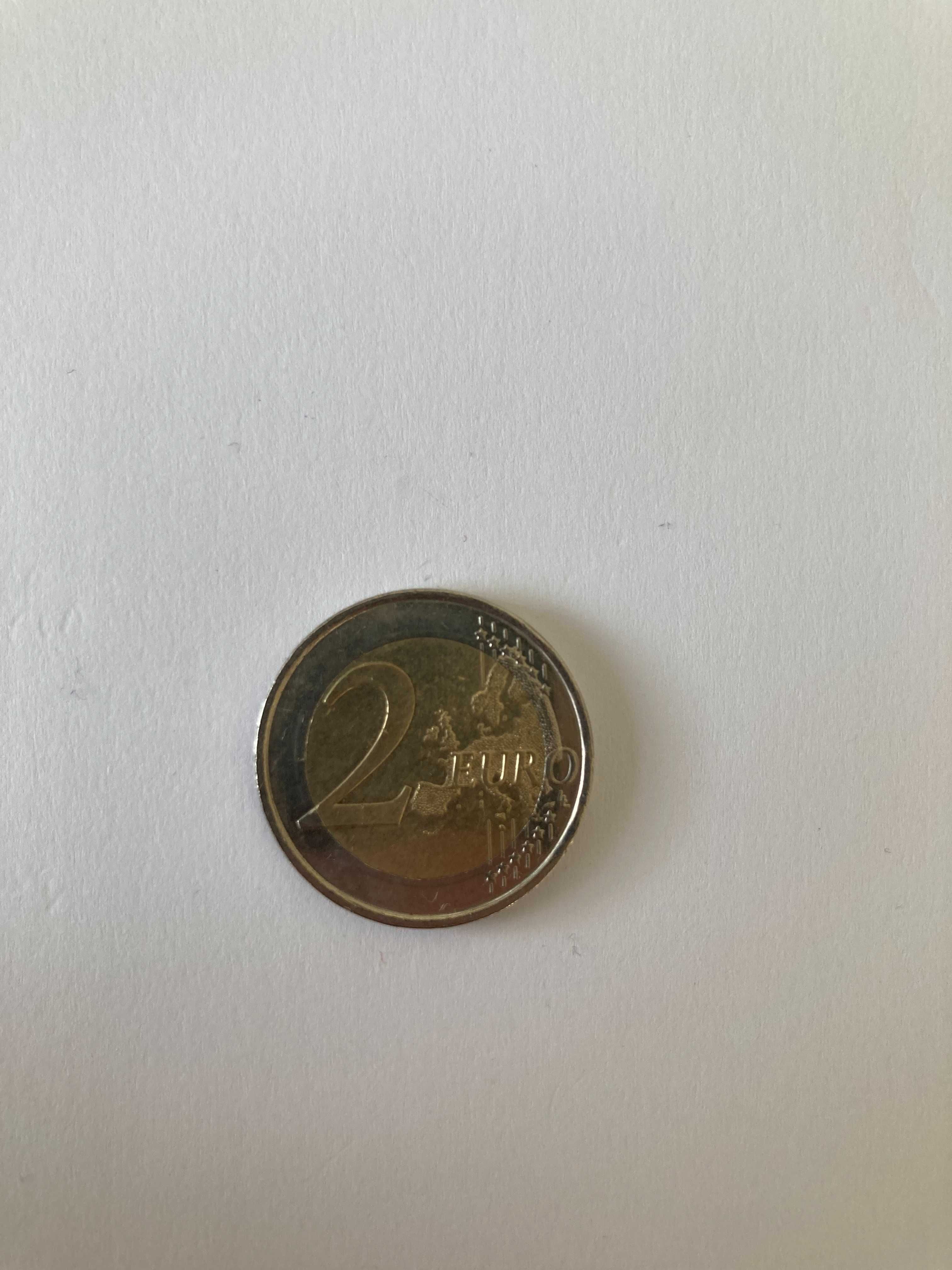 Moeda comemorativa 2 euros Espanha (Bisonte, Cantábria) 2015