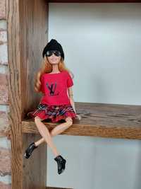 Komplet ubranek lalka  w stylu barbie  handmade