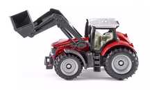 Siku.Traktor Massey Ferguson z przednią ładowarką. Siku