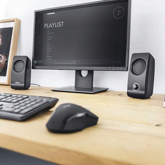 uszkodzony zestaw głośników 2.0 trust remo speaker set 8 w czarny