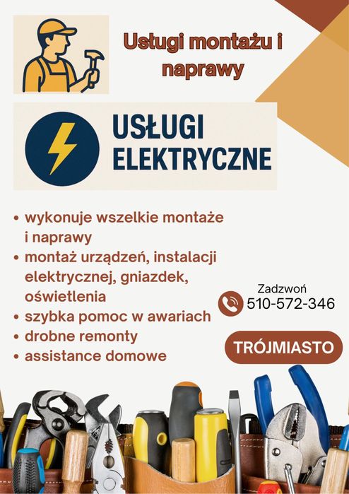 Domowe naprawy i usługi elektryczne – Trójmiasto.