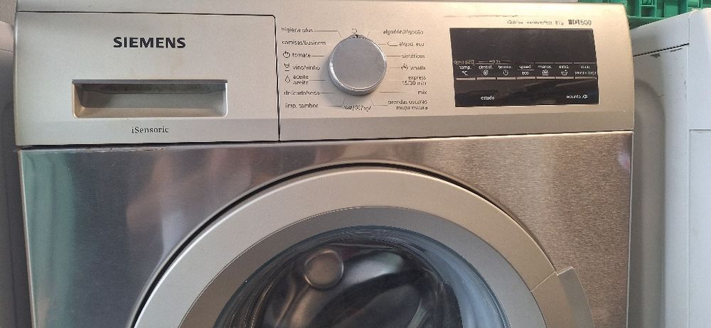 Máquina de lavar roupa Siemens 8 Kg Inox