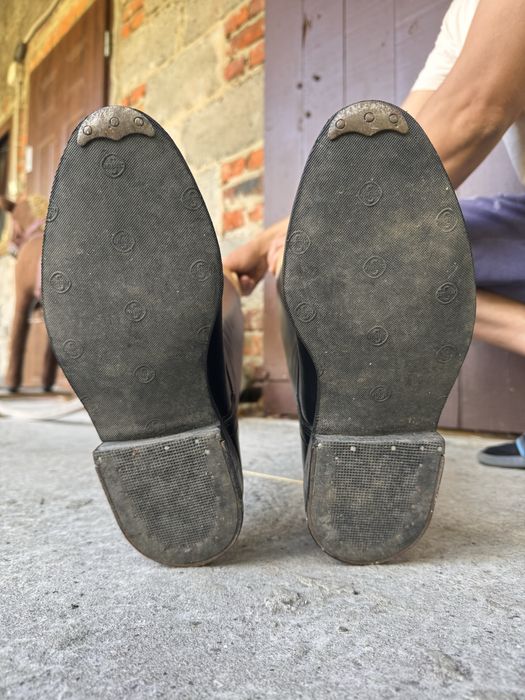 Oficerki męskie skórzane z prawidłami 26,8cm
