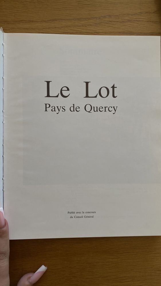 Francuska książka Le Lot unikat antykwariat