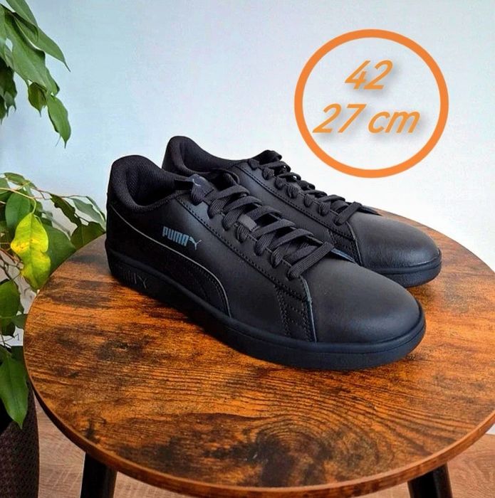 NOWE Buty sportowe męskie 42 Puma czarne skórzane buty 42