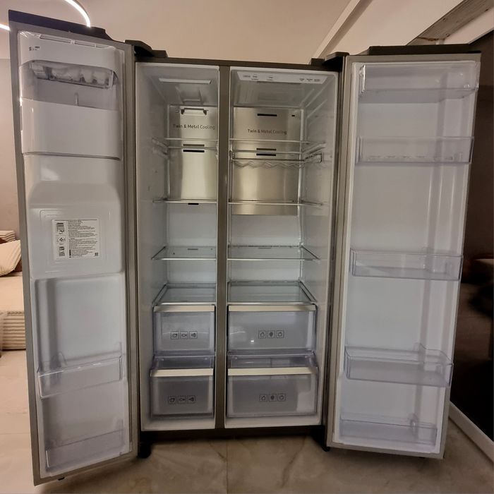 Lodówka SAMSUNG RS6*N*| SIDE BY SIDE |KOSTKARKA|w idealnym stanie/ZG