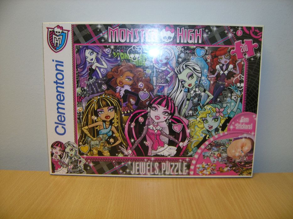 puzzle monster high nowe z diamencikami edycja limitowana