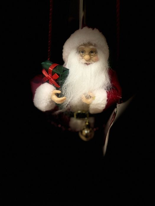 Figurka świąteczna w Balonie 80 cm Biało-czerwony z brokatem Mikołaj