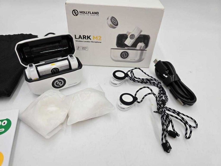 Hollyland LarkM2 Duo Lightning - Zestaw, 2 Bezprzewodowe Mikrofony